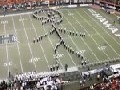 Marching Band Forms Giant Football Player