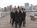 Synchronized Japanese Businessmen