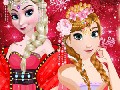 Elsa And Anna Chinese Dress Up