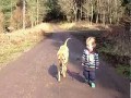 Cute Baby and Dog