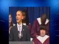 Student schläft während Rede von Obama ein