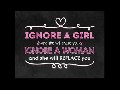 Ignore a Girl - Canvas Wall Art