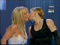 Britney Spears kissing Madonna