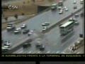 Multi car crash Pan American Highway caught on traffic cam