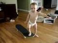 Baby Skateboarder