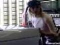 Avril Lavigne - Pushes a Car