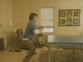 Playing ping pong with my dog