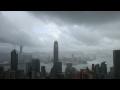 Zeitraffer Tropensturm "Nangka" über Hong Kong