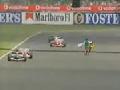Crazy Man Runs Onto F1 Track