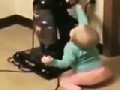 Vacuum Cleaner Scares Baby