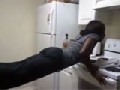 Plankingversuch in der Küche