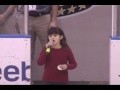 8 Years old Girl sings the National Anthem