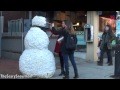 Funny Snowman Prank
