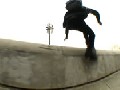 Skater Falls Off Tall Wall
