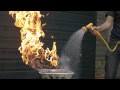 Water vs Fire in Slow Motion