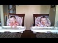 11 Month Old Twins Dancing to Daddy's Guitar