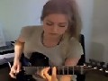 Girl Shreds On Guitar
