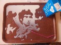 Bruce Lee Portrait Made with Milk