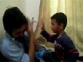 Father and Son Slap Fight
