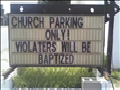 New! Funny Chuch Signs