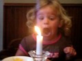 Kaylee Blowing out the Candle