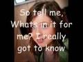 Amy Diamond - Whats in it for me (lyrics)