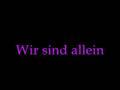 Allein Allein- Polarkreis18 with lyrics