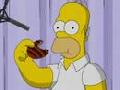 Die Simpsons-Homer isst einen Whopper