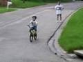 Funny Boy crash bicycle