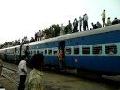 India : Crazy train full of people on the roof
